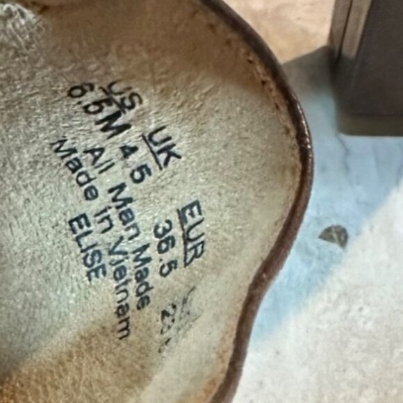 Naturalizer Elise Brown Strappy Heeled Sandals Size 6.5M Career Officecore - Picture 3 of 6